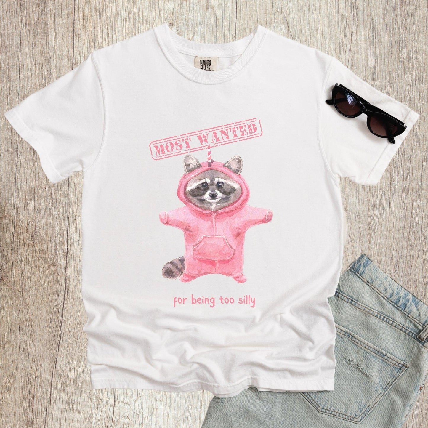 Most Wanted for Being Too Silly Raccoon Shirt - Just Goofy Little Guys