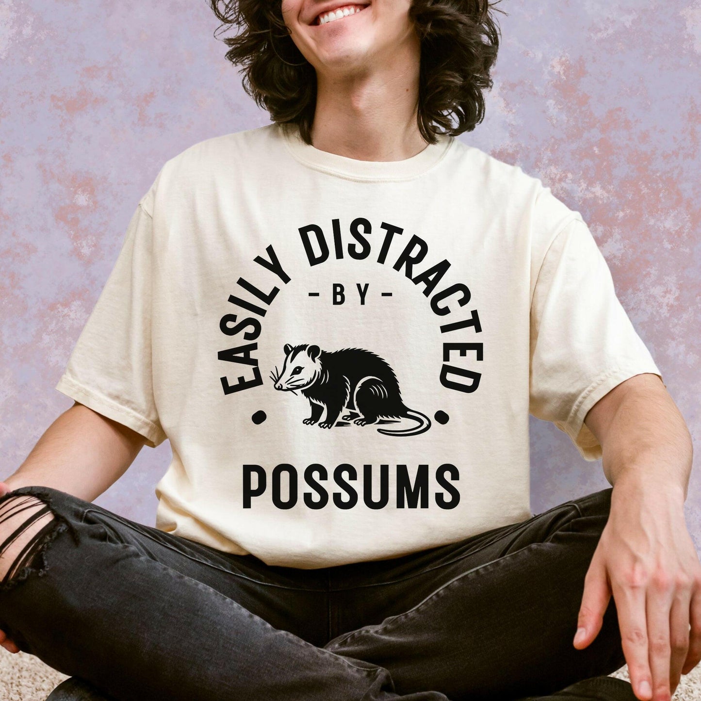 Easily Distracted by Possums Shirt - Just Goofy Little Guys