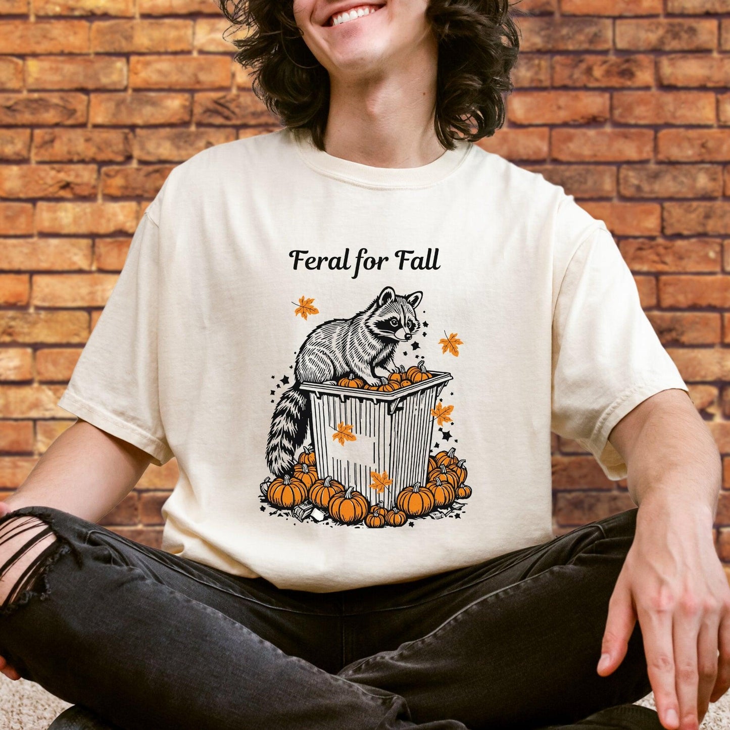 Feral For Fall Raccoon Tee