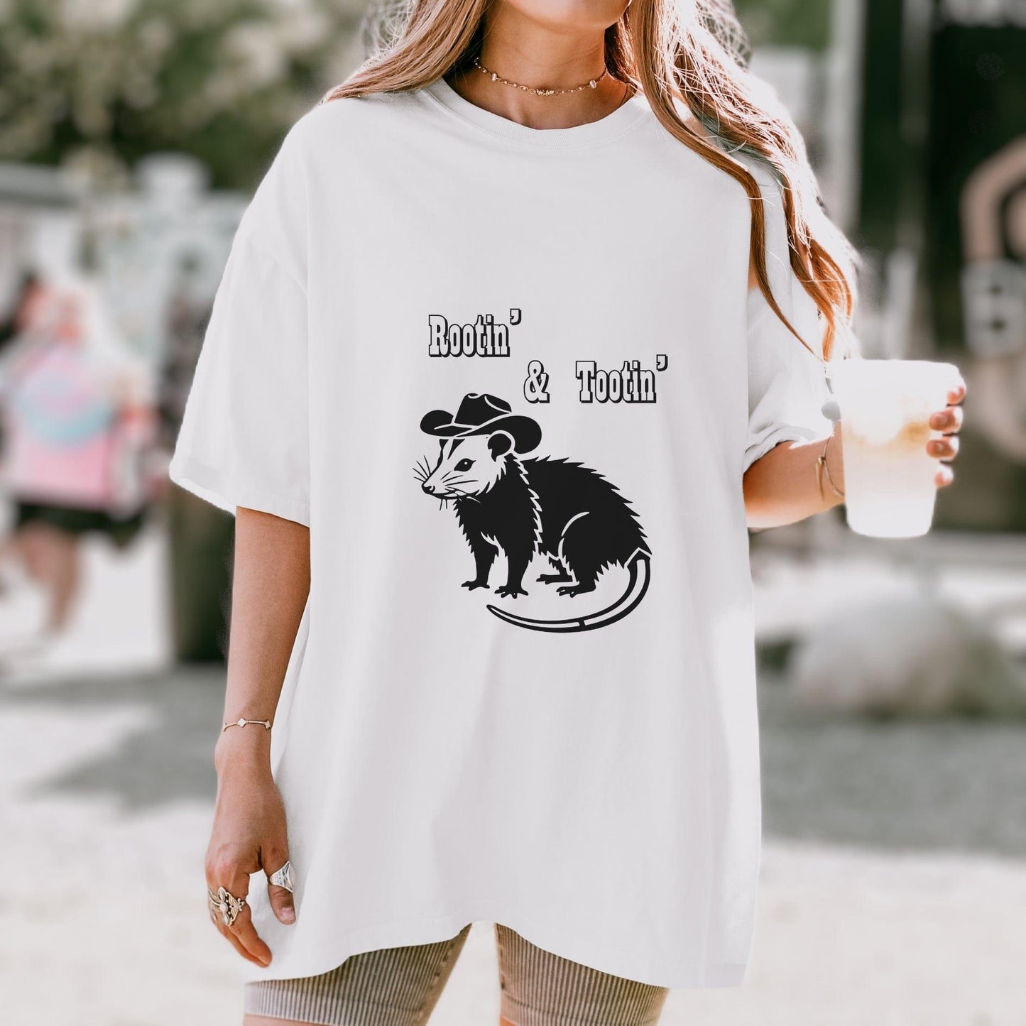 Rootin Tootin Cowboy Possum Shirt.