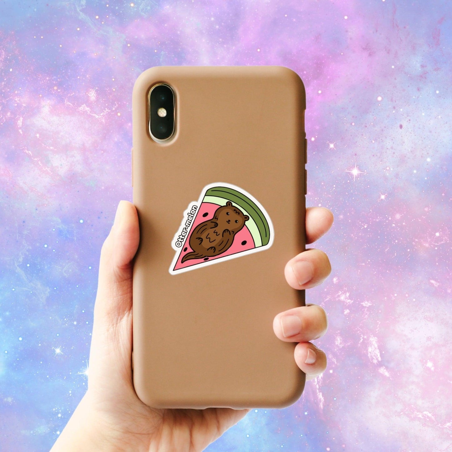 Kawaii Otter-melon Sticker - Just Goofy Little Guys