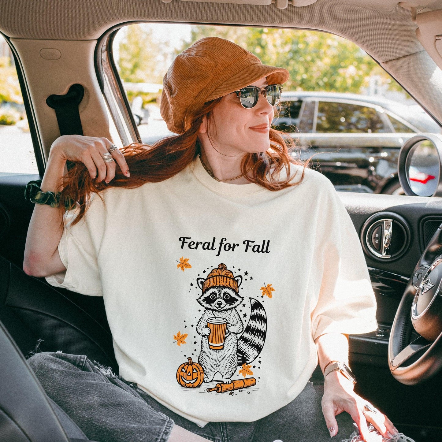 Feral for Fall Raccoon Tee