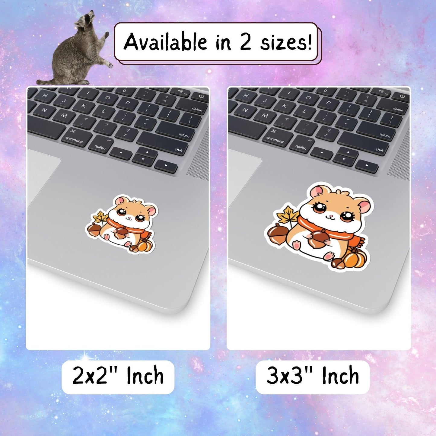 Autumn Vibes Kawaii Hamster Sticker