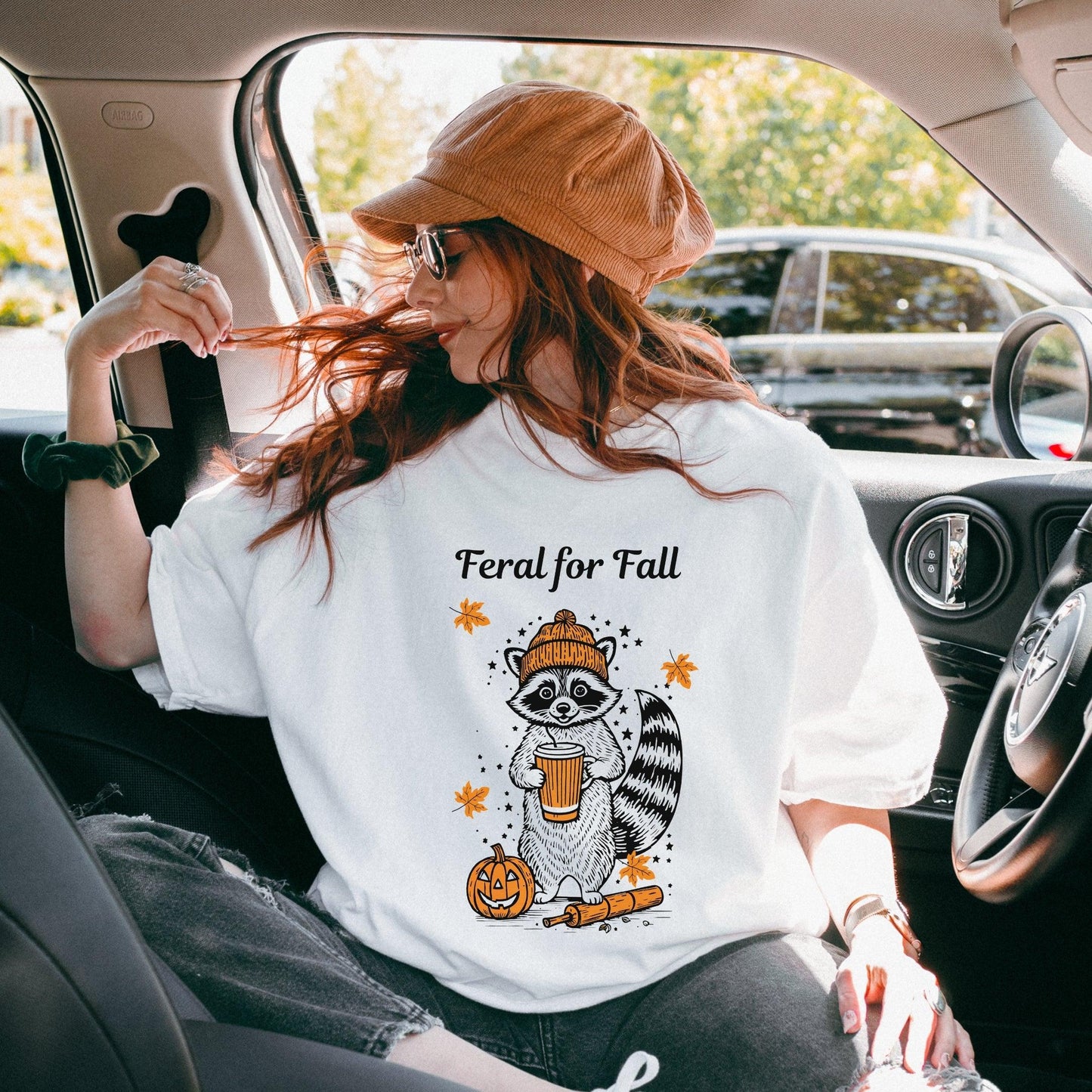 Feral for Fall Raccoon Tee