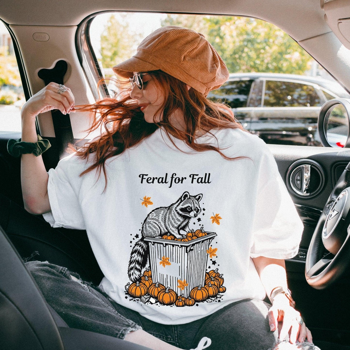 Feral For Fall Raccoon Tee