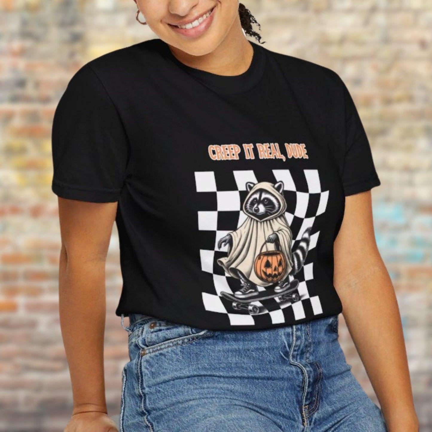 Creep it Real Dude Raccoon Halloween Shirt