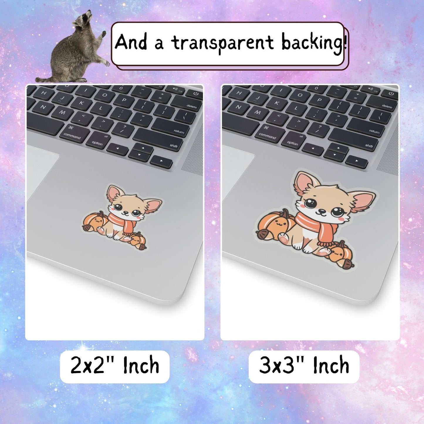 Autumn Vibes Kawaii Chihuahua Sticker - Just Goofy Little Guys