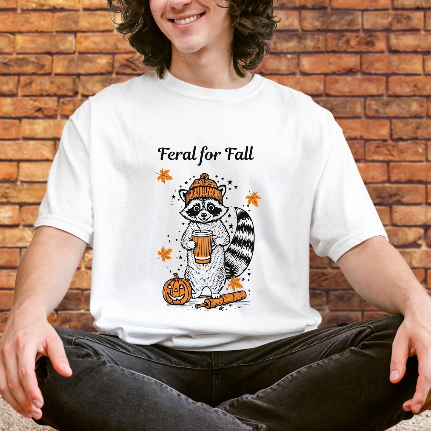 Feral for Fall Raccoon Tee