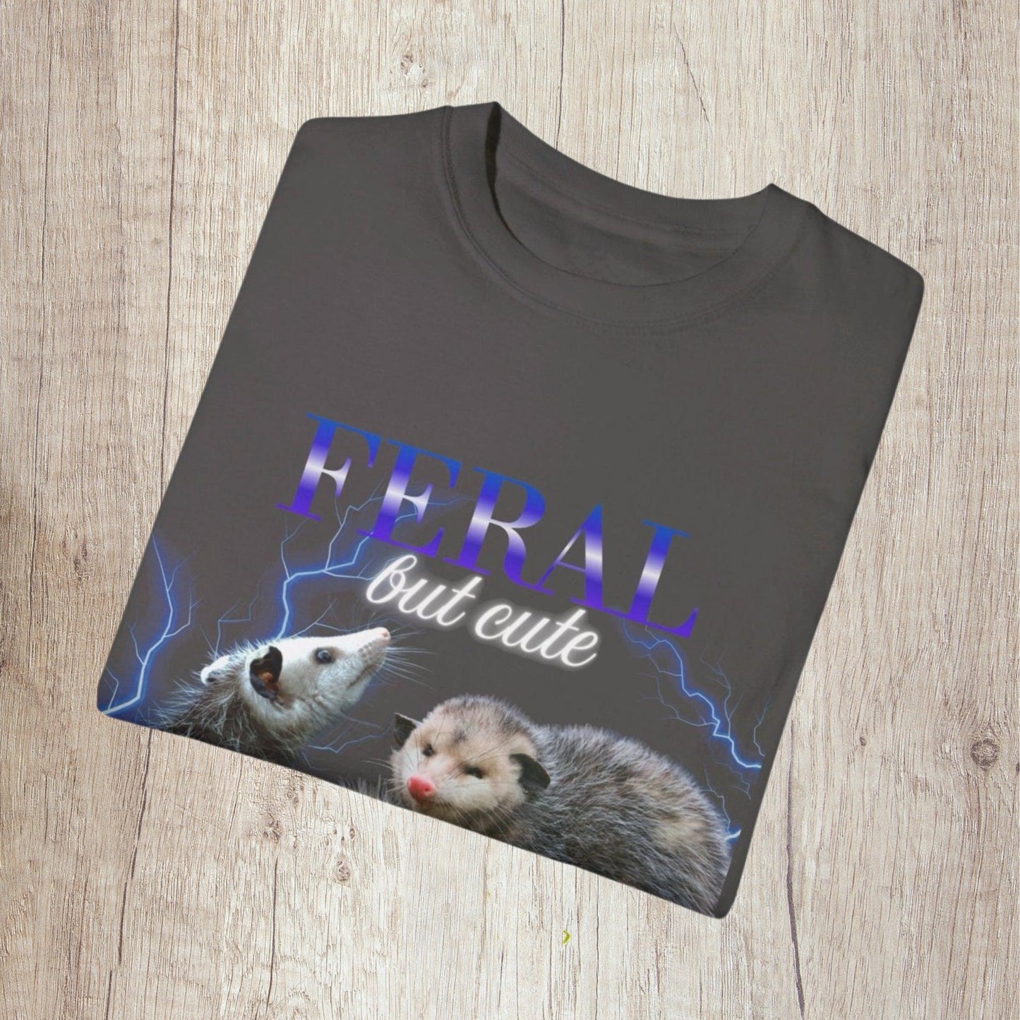 Feral But Cute 90s Style Possum Shirt.