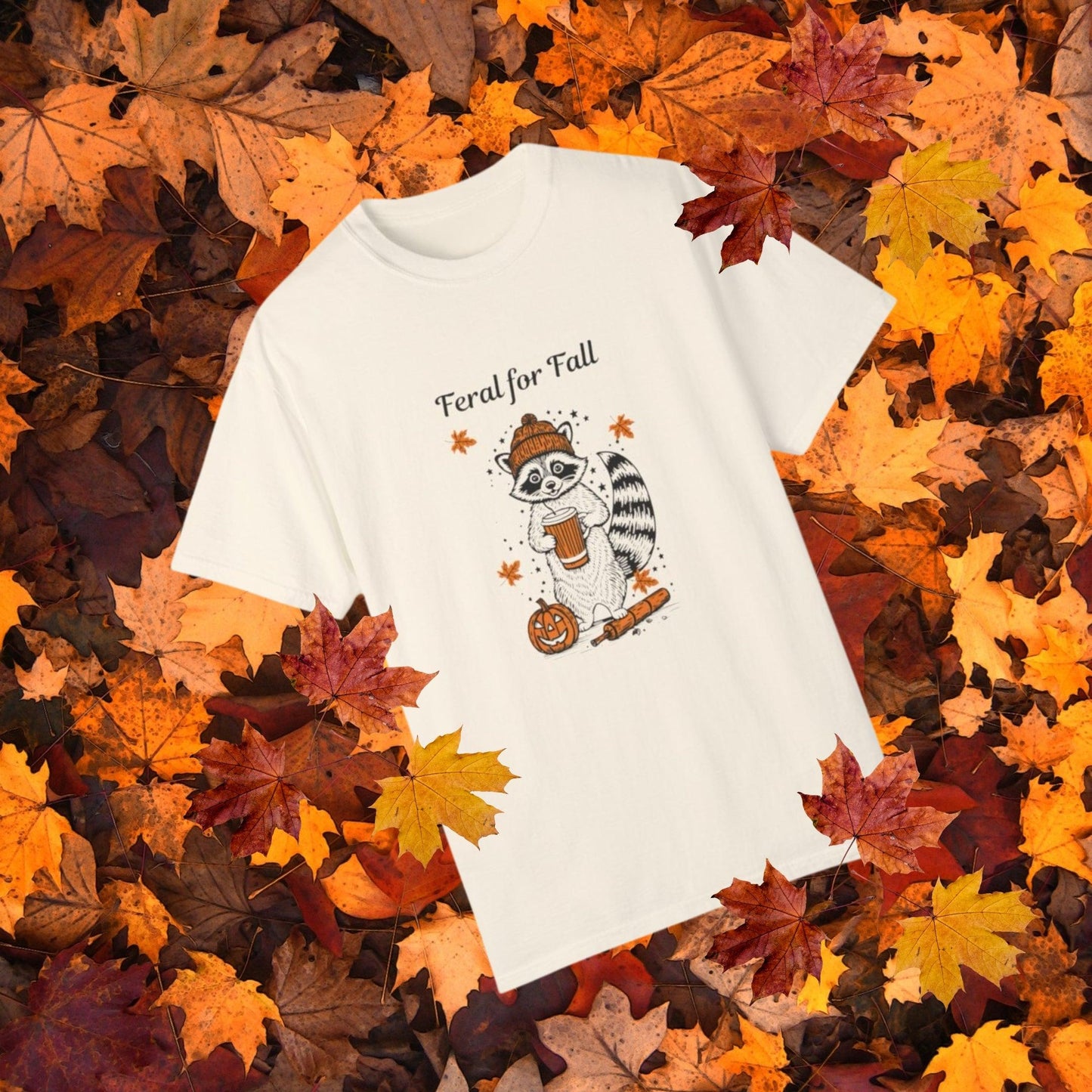 Feral for Fall Raccoon Tee
