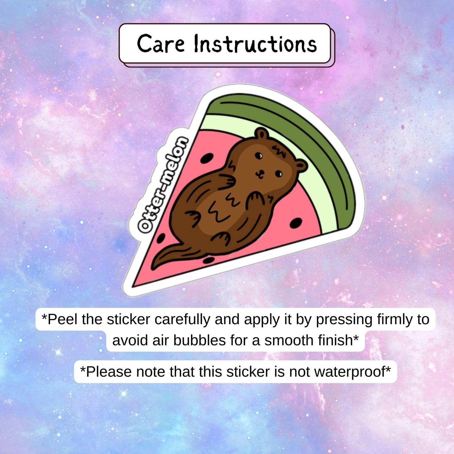 Kawaii Otter-melon Sticker - Just Goofy Little Guys