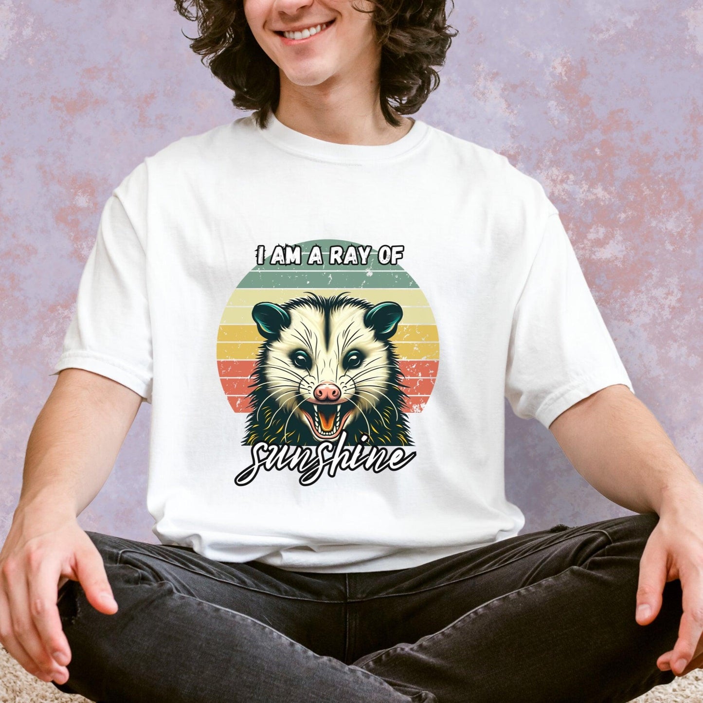 I Am A Ray of Sunshine Possum Tee - Just Goofy Little Guys