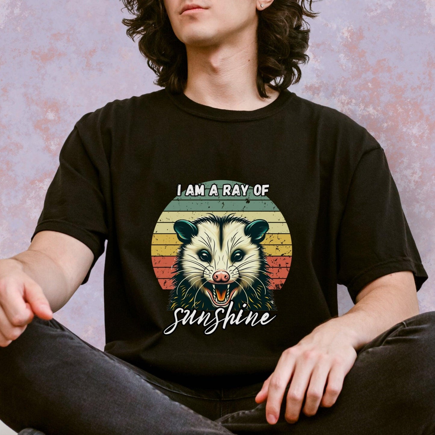 I Am A Ray of Sunshine Possum Tee - Just Goofy Little Guys