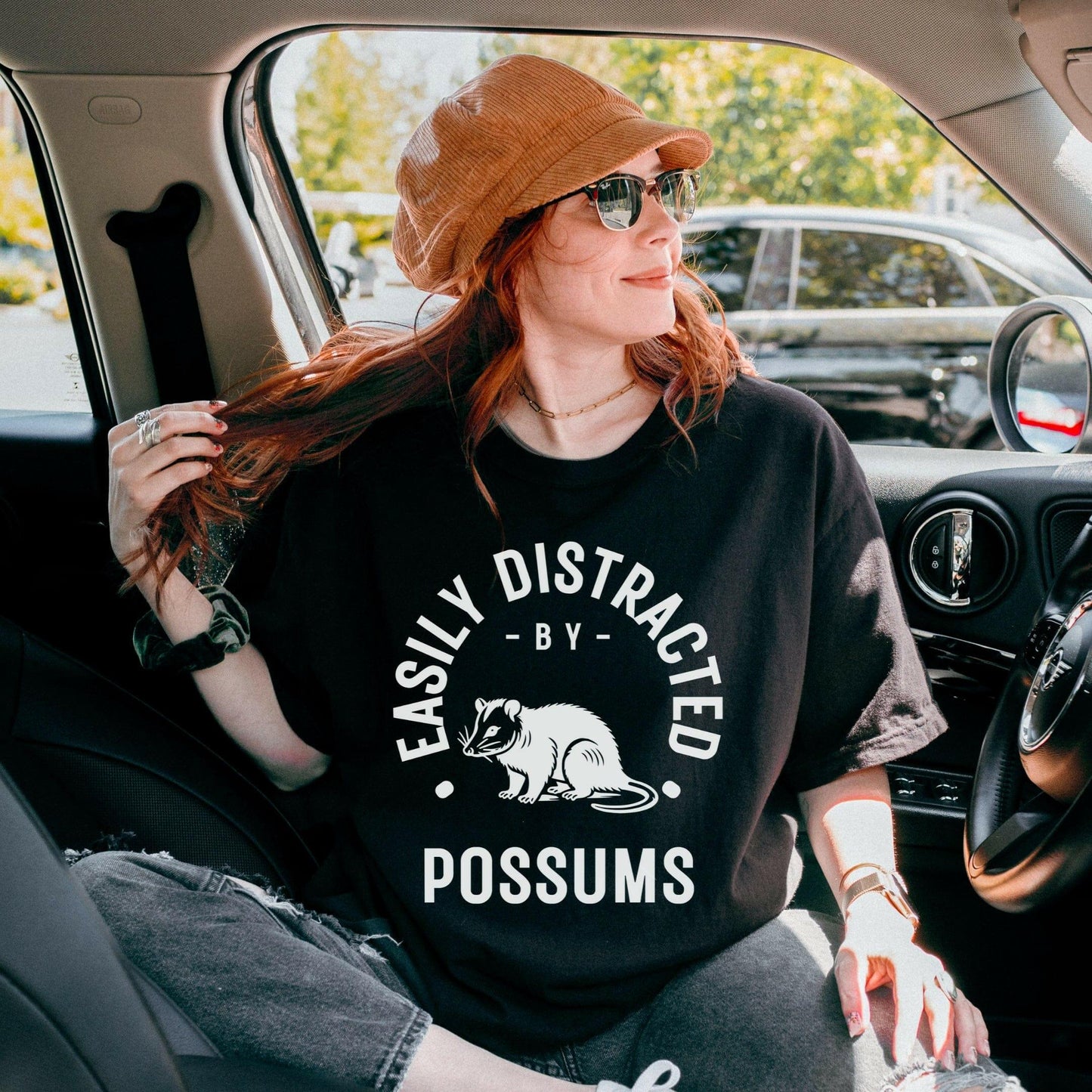 Easily Distracted by Possums Shirt - Just Goofy Little Guys