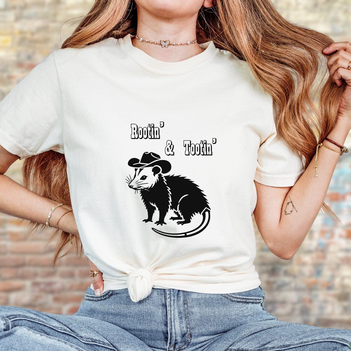 Rootin Tootin Cowboy Possum Shirt.