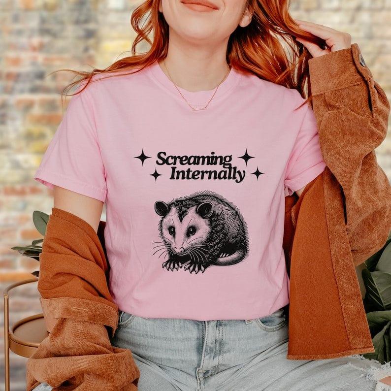 Screaming Internally Possum Shirt.