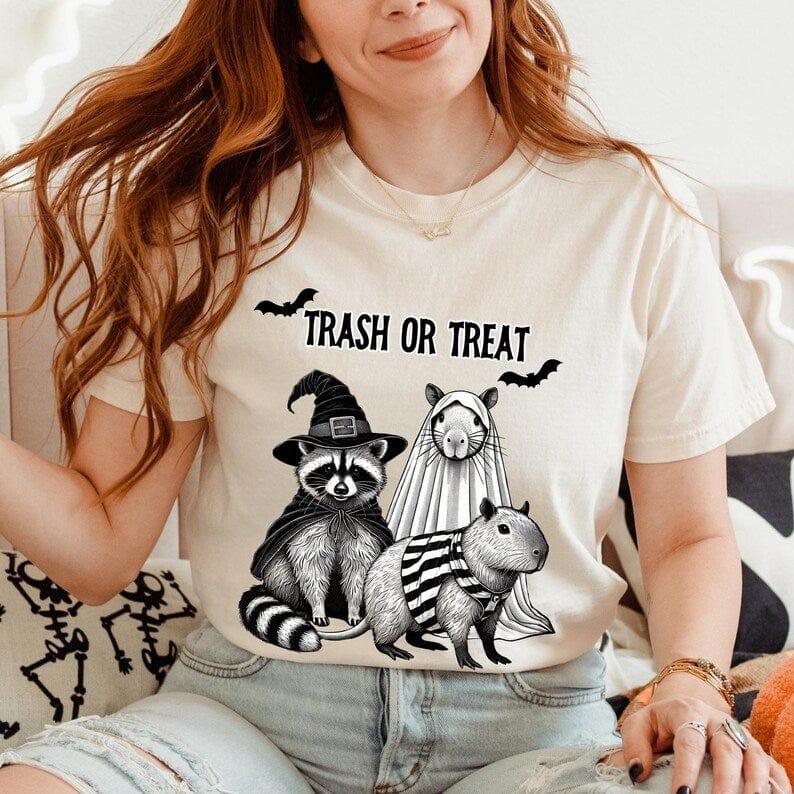 Trash or Treat Halloween Ensemble Shirt.