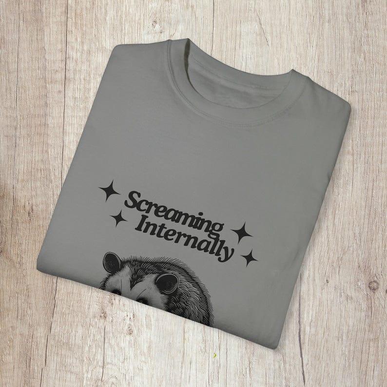 Screaming Internally Possum Shirt.