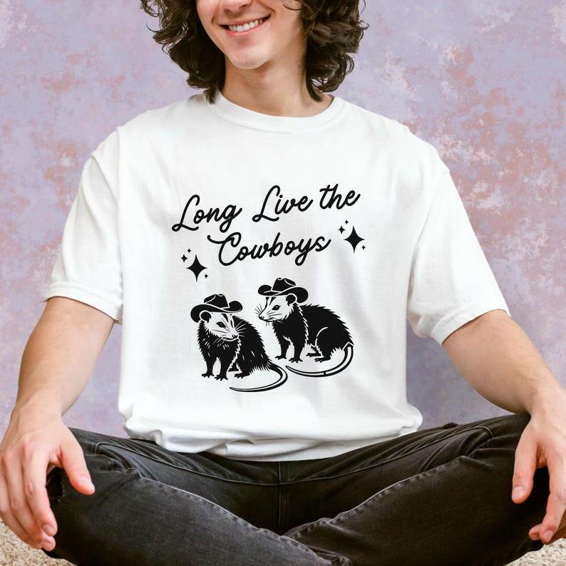 Long Live the Cowboys Possum Shirt - Just Goofy Little Guys