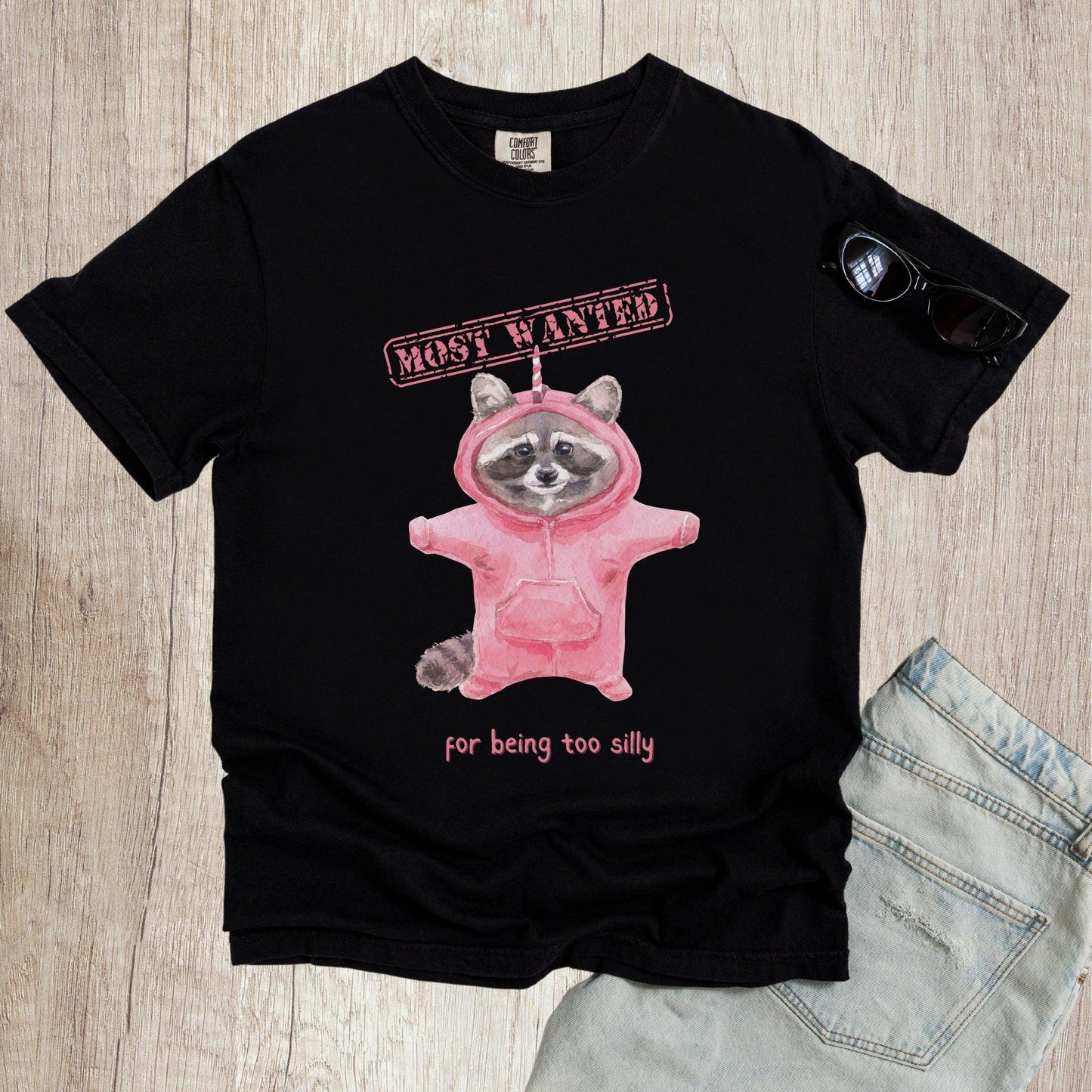 Most Wanted for Being Too Silly Raccoon Shirt - Just Goofy Little Guys