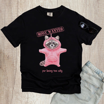 Most Wanted for Being Too Silly Raccoon Shirt - Just Goofy Little Guys