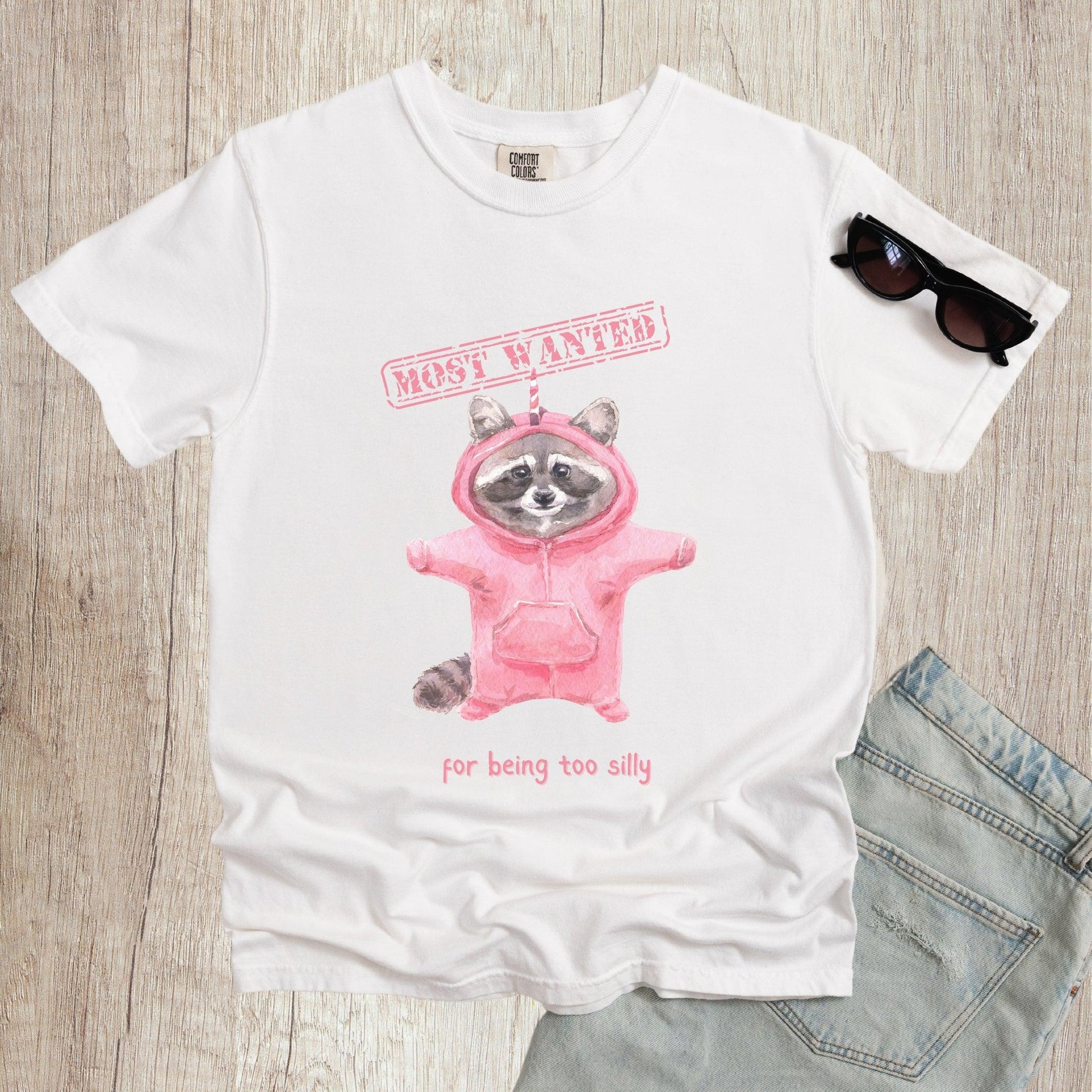 Most Wanted for Being Too Silly Raccoon Shirt - Just Goofy Little Guys