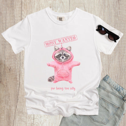 Most Wanted for Being Too Silly Raccoon Shirt - Just Goofy Little Guys