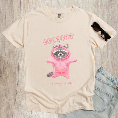 Most Wanted for Being Too Silly Raccoon Shirt - Just Goofy Little Guys