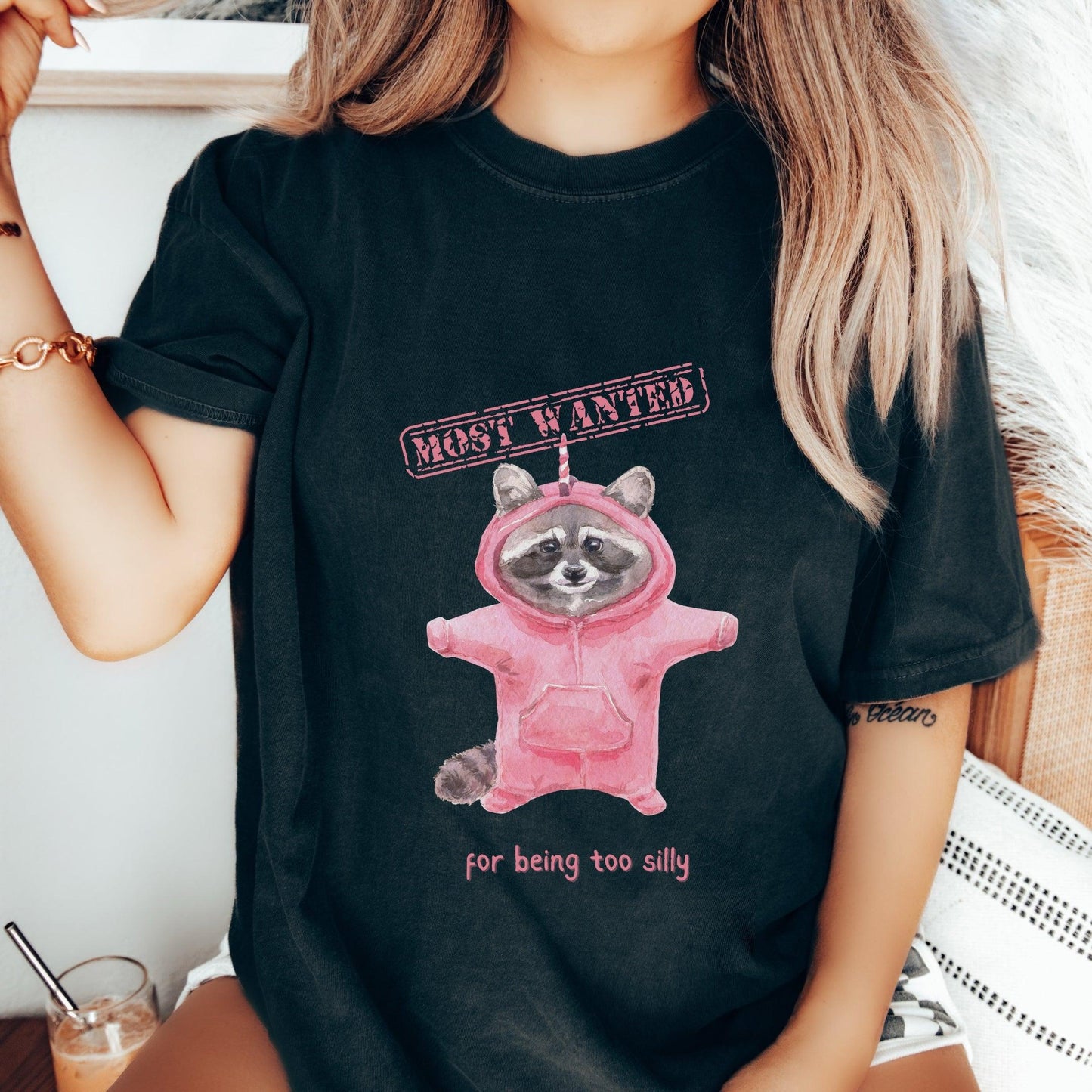Most Wanted for Being Too Silly Raccoon Shirt - Just Goofy Little Guys