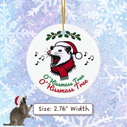 O Hissmass Tree Possum Christmas Ornament