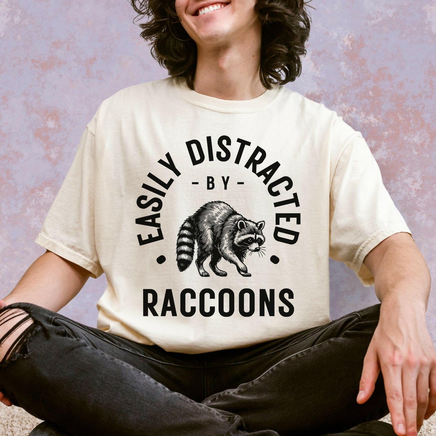 Easily Distracted by Raccoons Shirt - Just Goofy Little Guys