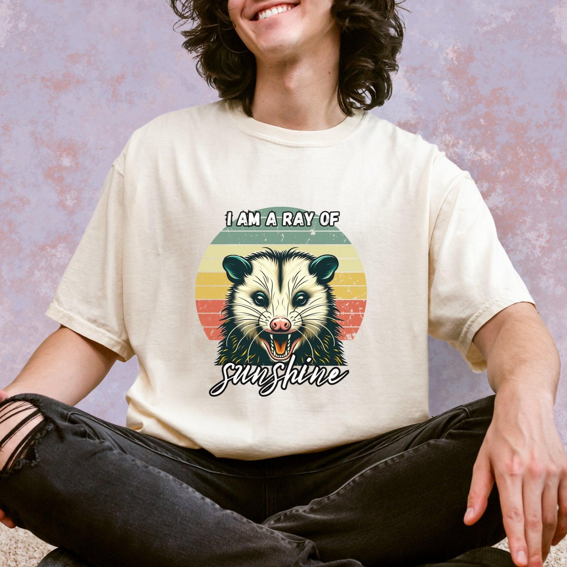 I Am A Ray of Sunshine Possum Tee - Just Goofy Little Guys