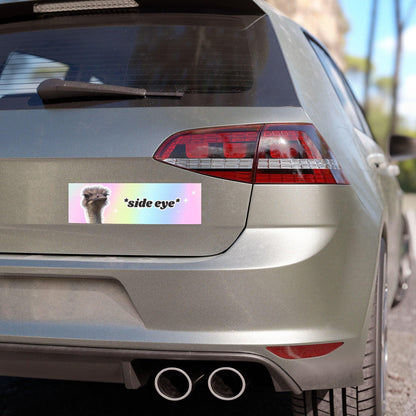 Side Eye - Funny Ostrich Bumper Sticker Magnet