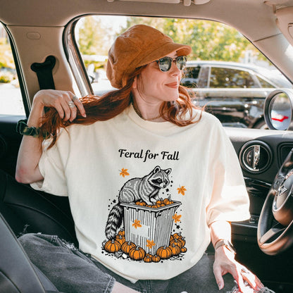 Feral For Fall Raccoon Tee