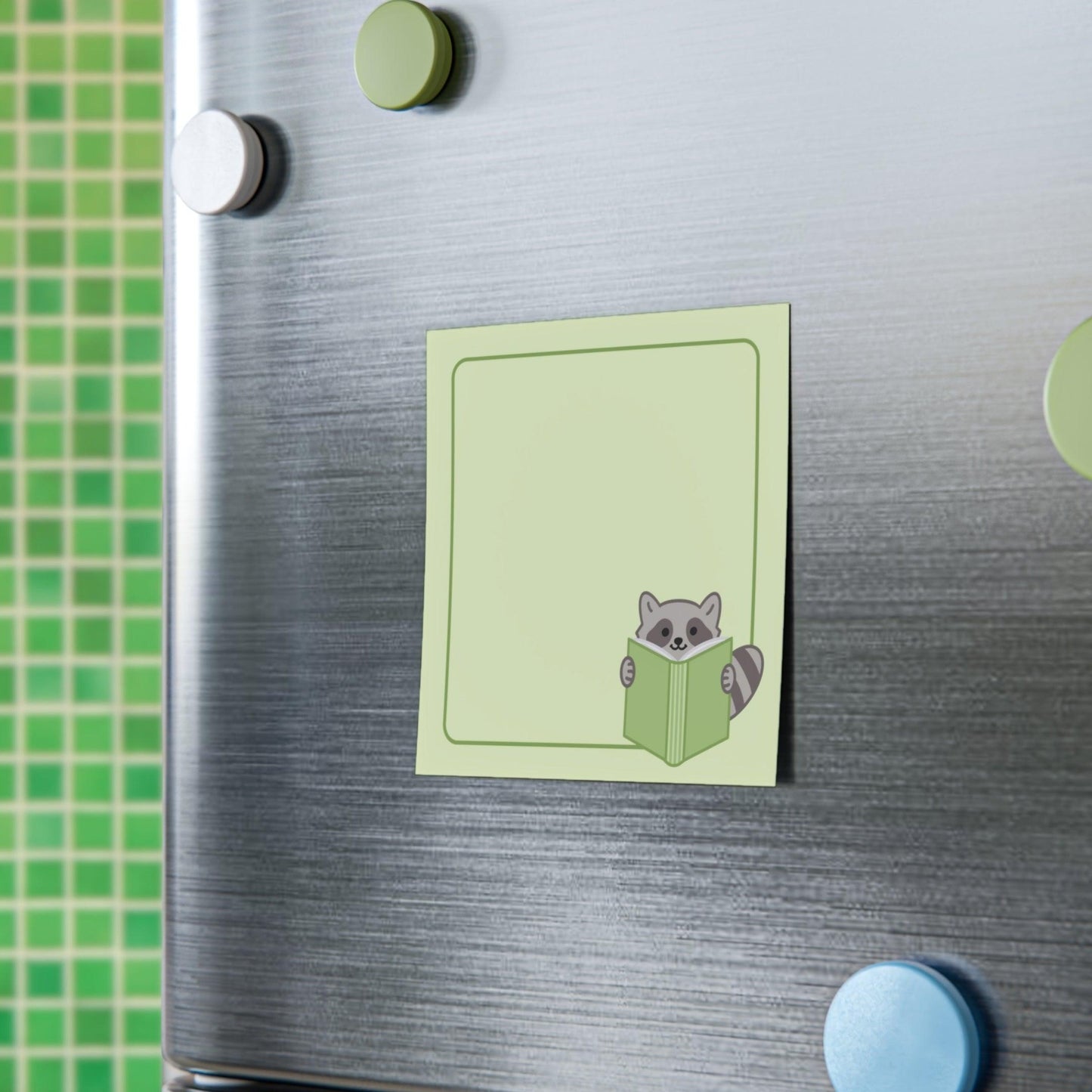Cute Bookish Raccoon Post-it® Notes - Just Goofy Little Guys
