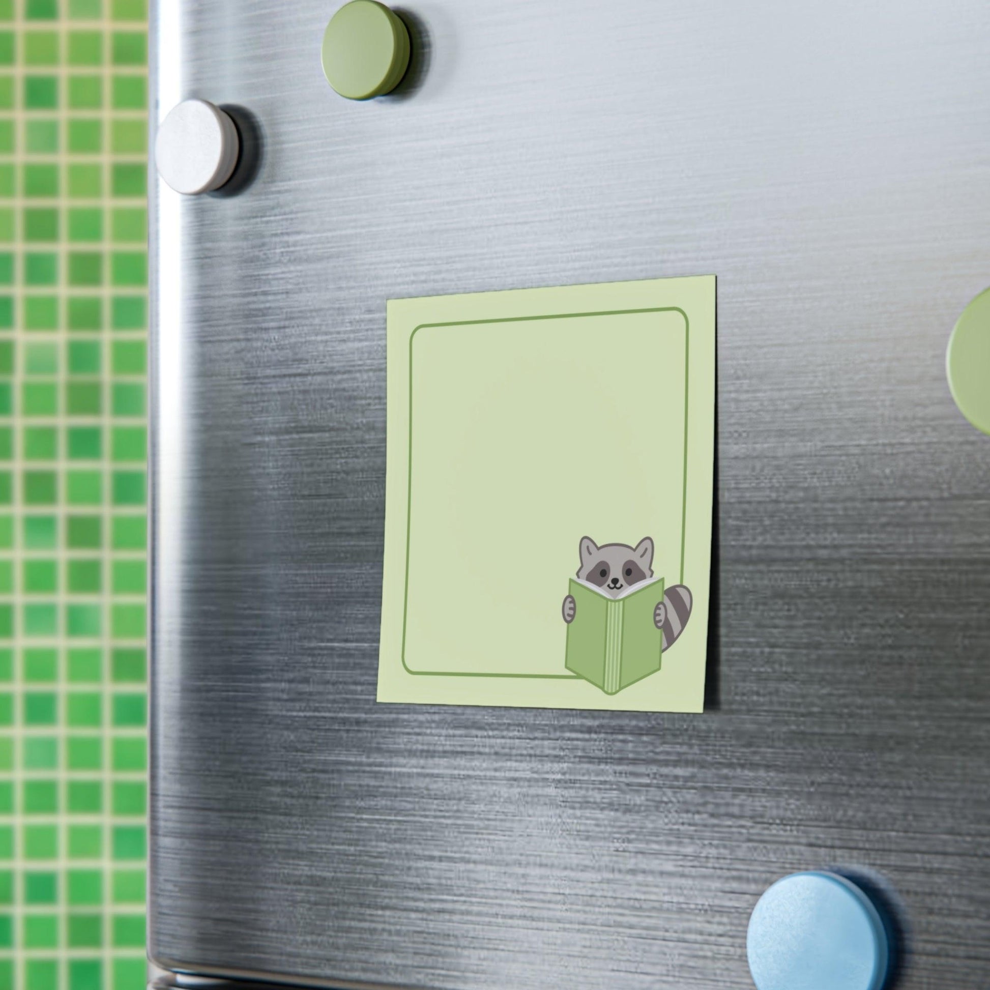 Cute Bookish Raccoon Post-it® Notes - Just Goofy Little Guys