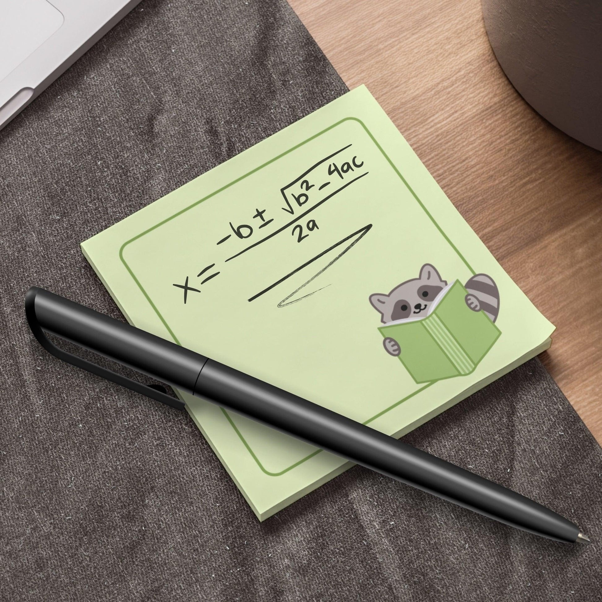 Cute Bookish Raccoon Post-it® Notes - Just Goofy Little Guys