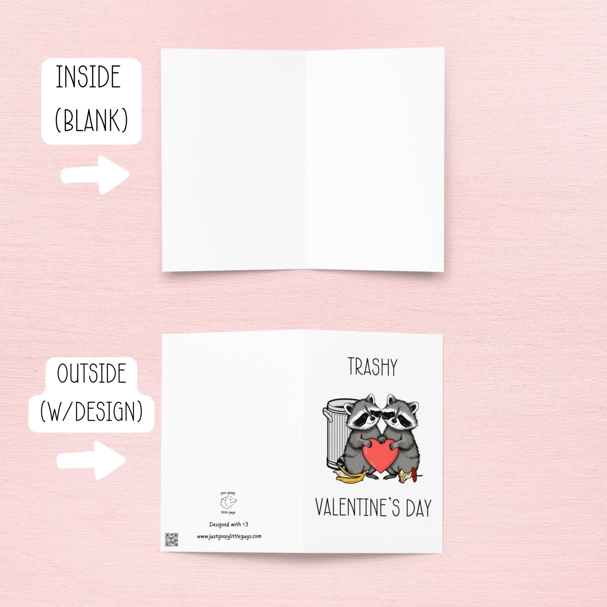 Trashy Valentine's Day - Valentine's Card - Just Goofy Little Guys