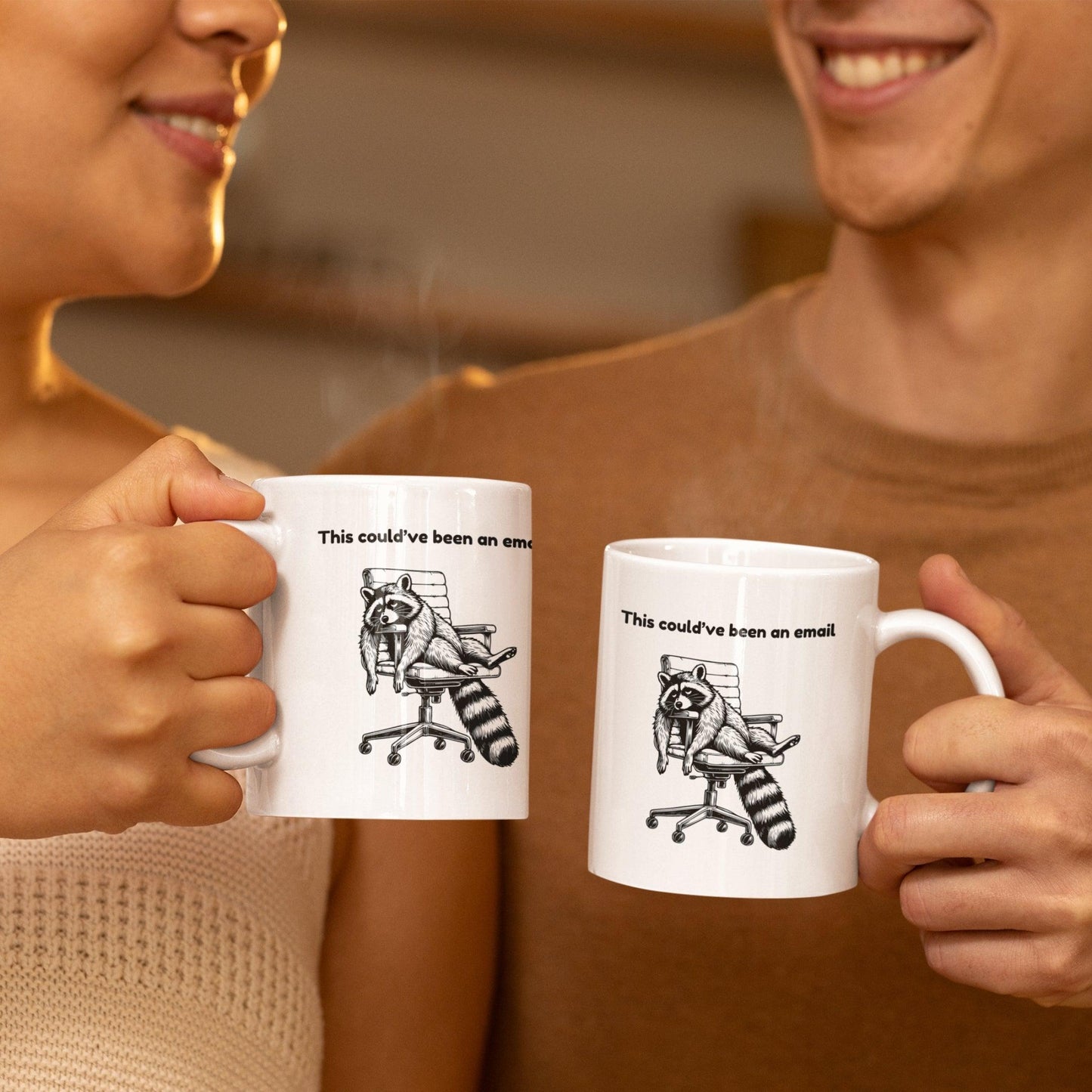 This Could've Been an Email Raccoon Mug - Just Goofy Little Guys