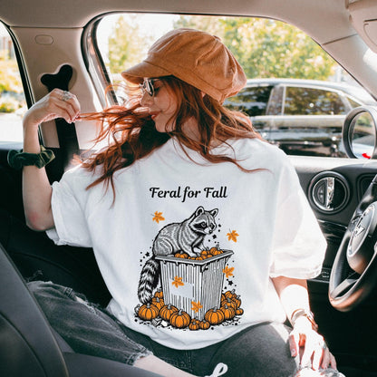Feral For Fall Raccoon Tee