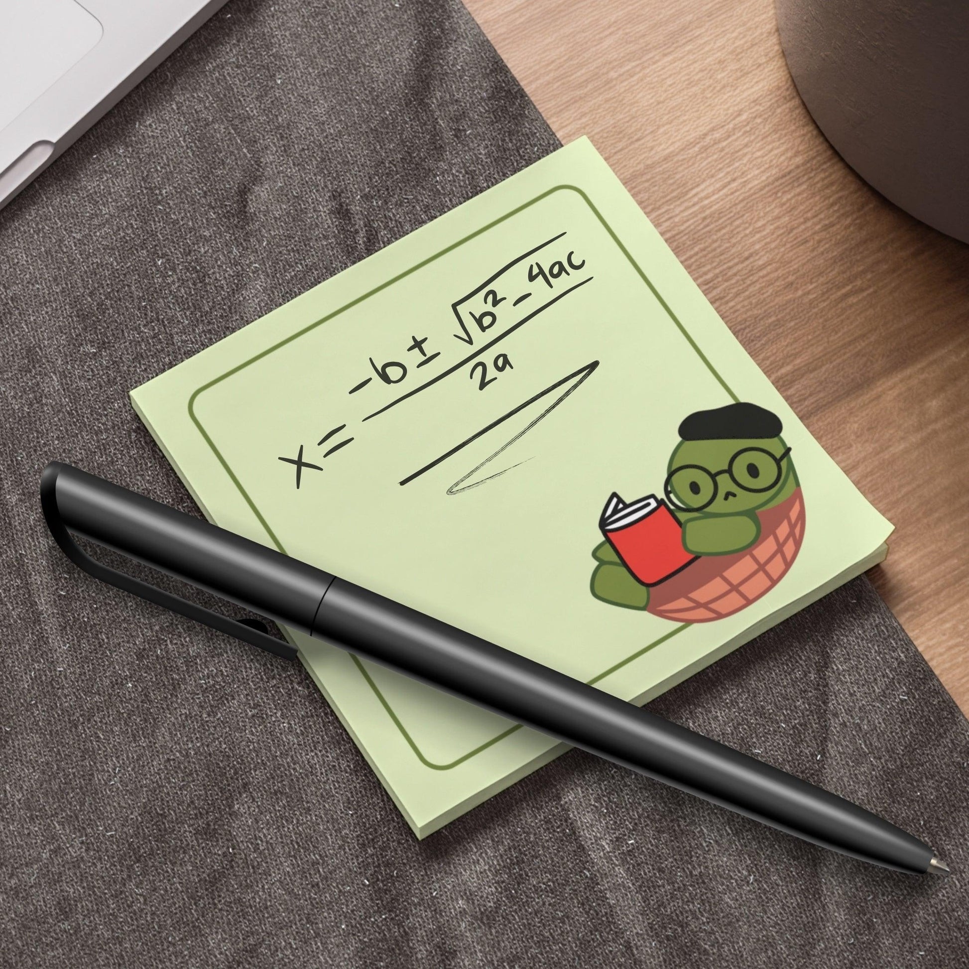 Cute Bookish Turtle Post-it® Notes - Just Goofy Little Guys