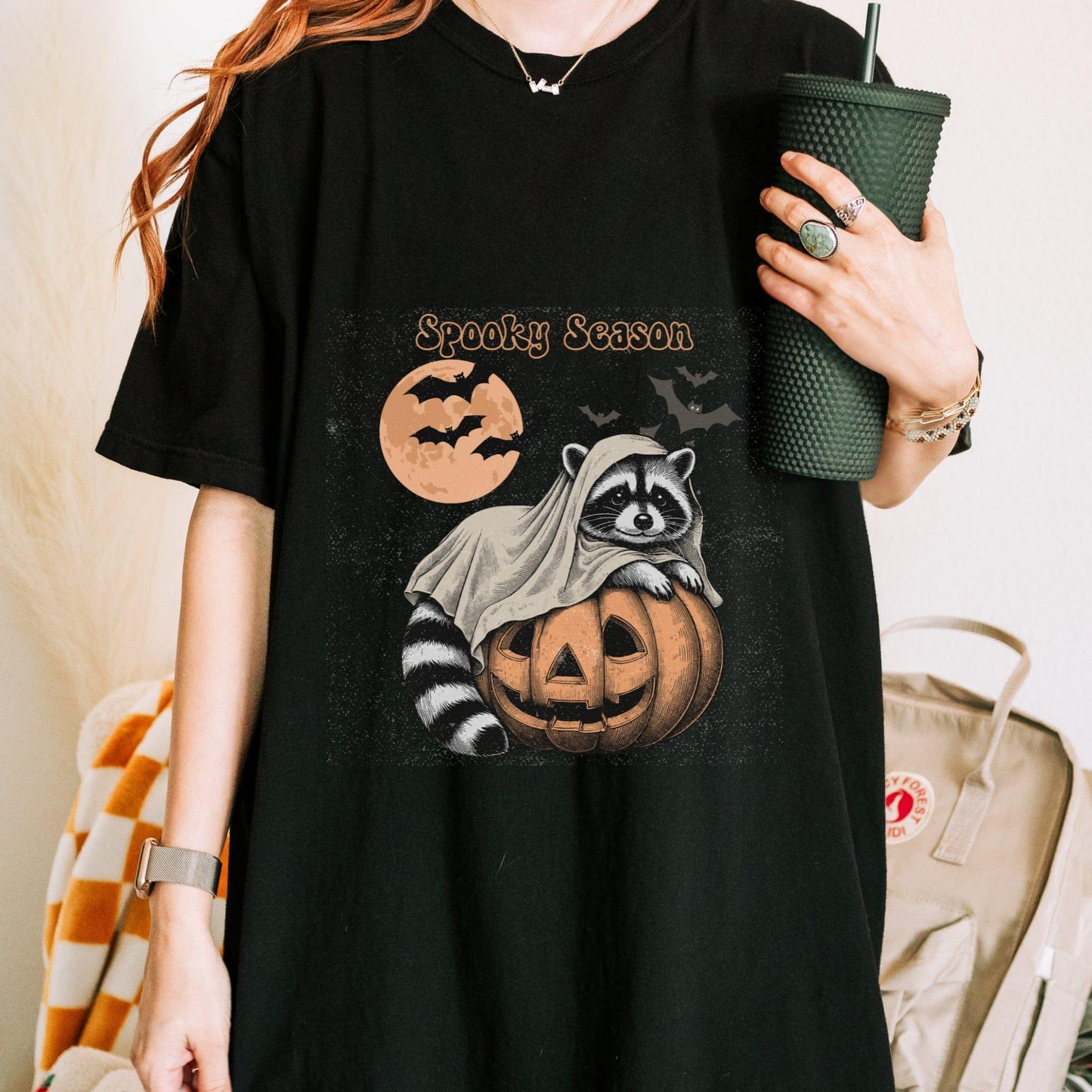 Spooky Season Raccoon Halloween Shirt