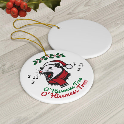 O Hissmass Tree Possum Christmas Ornament
