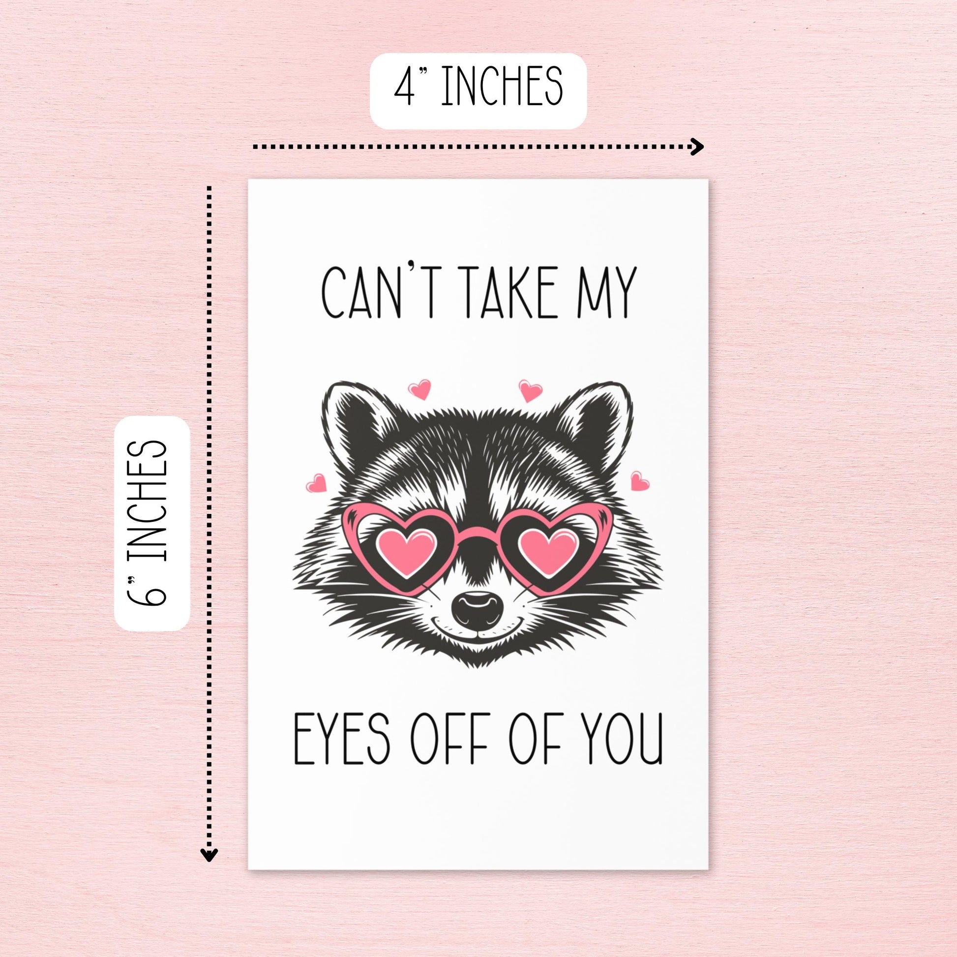 Can't Take My Eyes Off of You - Valentine's Card - Just Goofy Little Guys