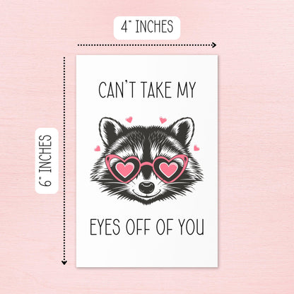 Can't Take My Eyes Off of You - Valentine's Card - Just Goofy Little Guys
