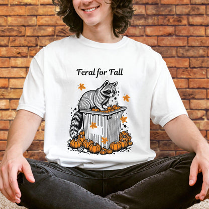 Feral For Fall Raccoon Tee