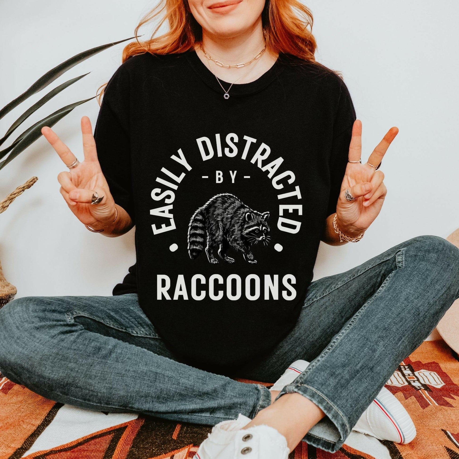 Easily Distracted by Raccoons Shirt - Just Goofy Little Guys