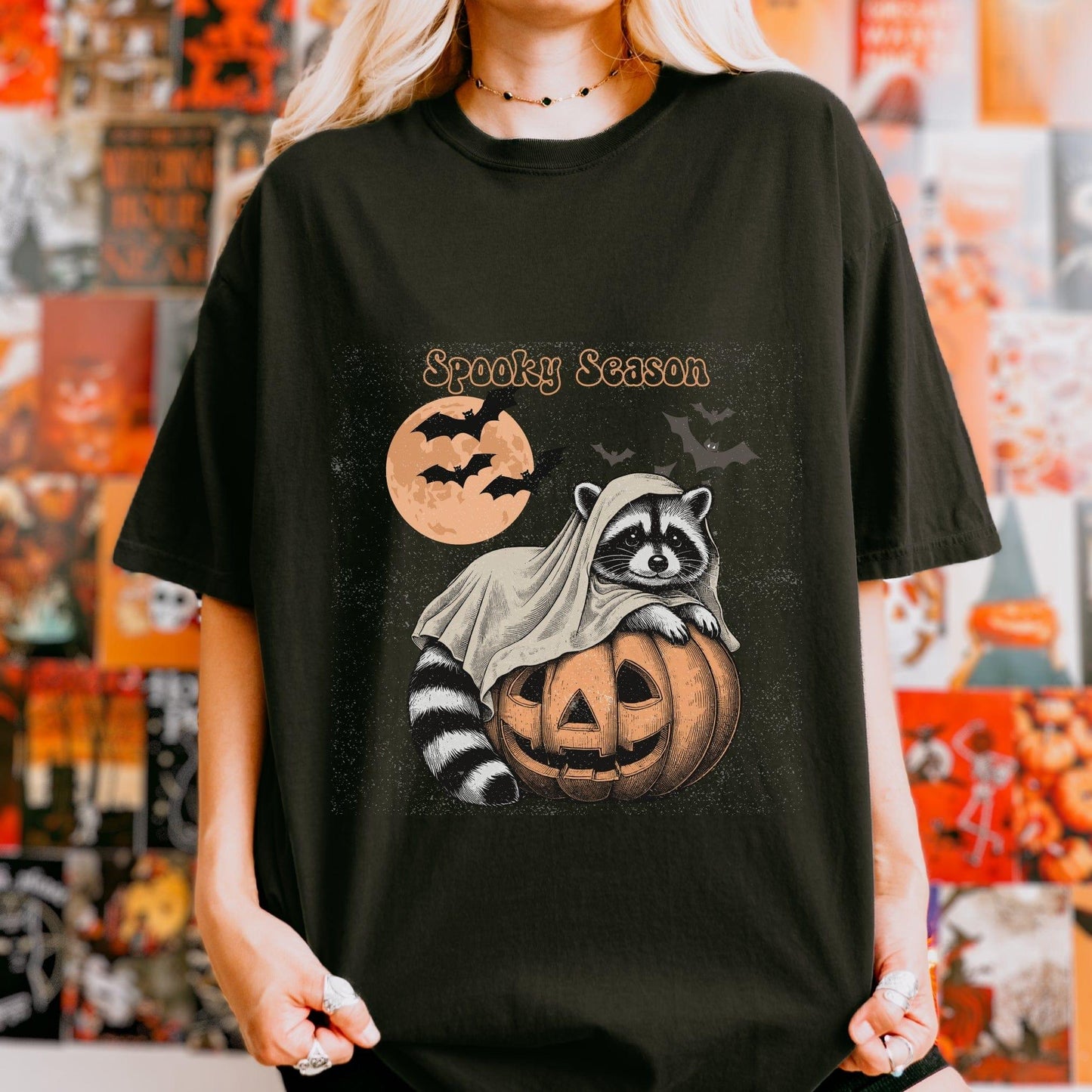 Spooky Season Raccoon Halloween Shirt