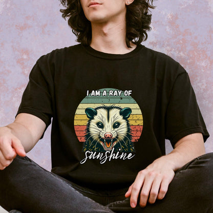 I Am A Ray of Sunshine Possum Tee - Just Goofy Little Guys