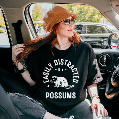 Easily Distracted by Possums Shirt - Just Goofy Little Guys